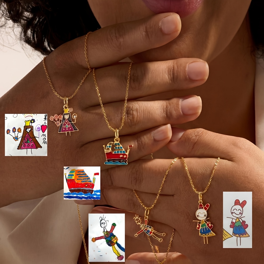 Custom Hand-Painted Dainty Necklace — Personalized Gift
